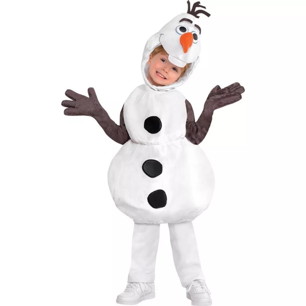 Kids Snowman Costume - White and Black